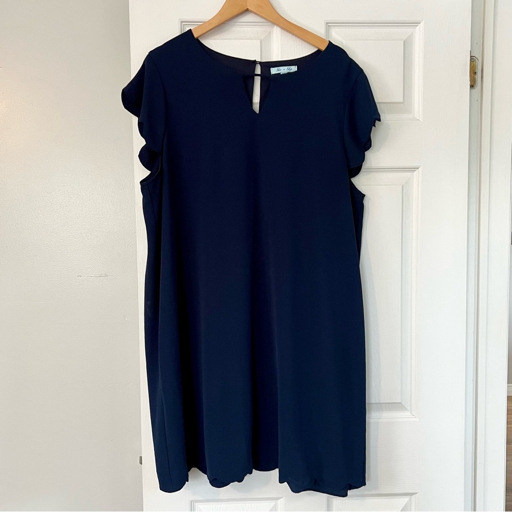 She + Sky Navy Mini Dress